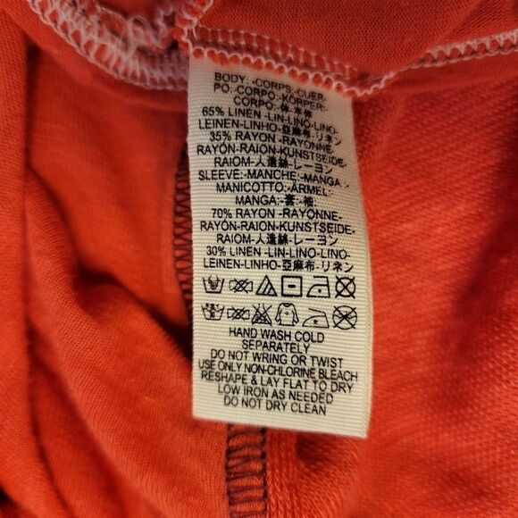 We the Free Oversized Vneck Dolman Sleeve Tunic Dress Linen Blend - Picture 11 of 12